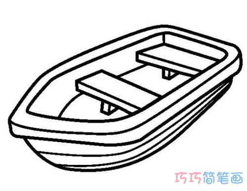 小船简笔画图片，小船简笔画儿童画