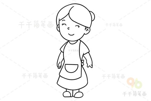 妈妈的简笔画头像，怎么画妈妈的简笔画