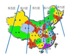中国的时区划分图，中国的时区是多少GMT+8?