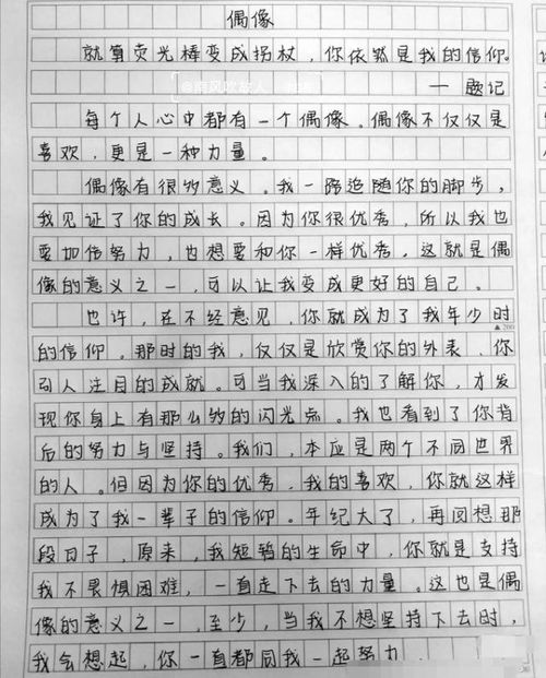 我的偶像作文TNT时代少年团，我的偶像作文蔡徐坤
