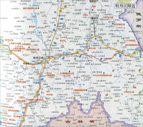 牡丹江离吉林有多远,要地图。