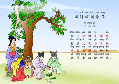 四时田园杂兴的拼音，杂兴的拼音怎么读音