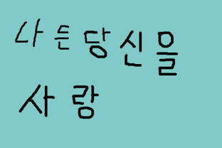 我爱你韩文名怎么写，琪琪我爱你韩文