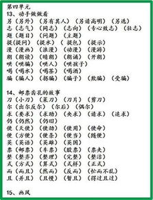 六组词有哪些