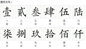 人民币大写三怎么写，大写三怎么写田字格图片