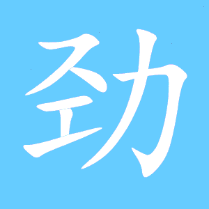 劲的笔顺怎么写