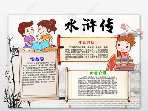 水浒传小报模板，水浒传小报图片