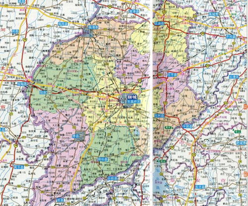 中国山东聊城地图全图，聊城地图全图大图