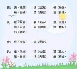 中加偏旁组新字，旦加偏旁组新字