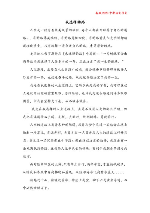 选择600字作文推荐7篇