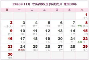 1986年农历1月29是阳历几月几日