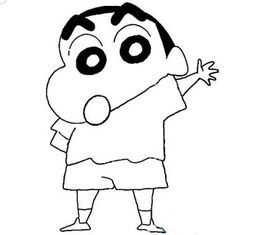 蜡笔小新简笔画图片