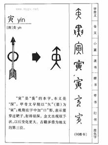 寅的读音是什么