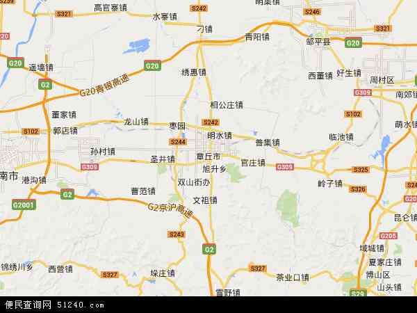 章丘市地图高清街道，章丘市地图高清版