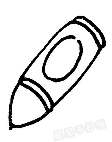 蜡笔简笔画简单，彩色蜡笔简笔画