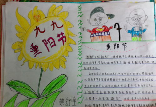 重阳节手抄报简单又漂亮 四年级，重阳节手抄报简单 易画