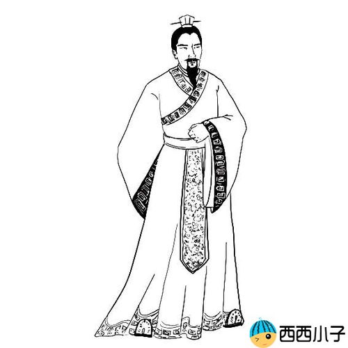 刘备怎么画简笔画，三国演义刘备怎么画
