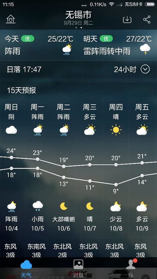 无锡近几天天气,