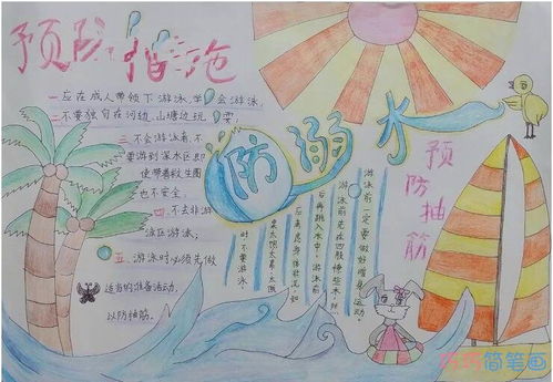 防溺水手抄报三年级下册第一名，防溺水手抄报三年级上册
