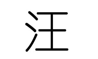 汪字拼音，汪字繁体