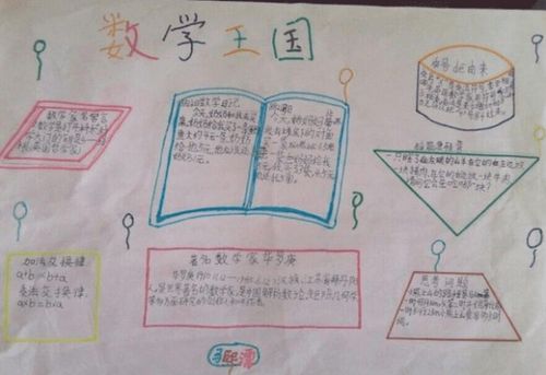 三年级数学轴对称图形剪纸手抄报 三年级数学手抄报