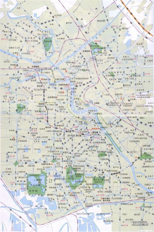 河北天津地图全图，天津地图全图市内六区