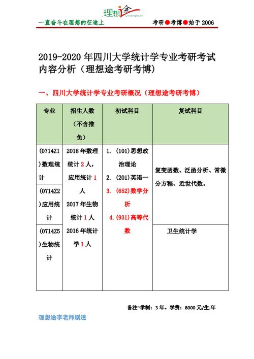 统计学考研院校推荐