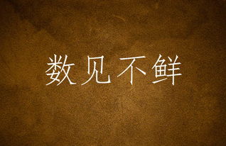 数不见鲜的拼音