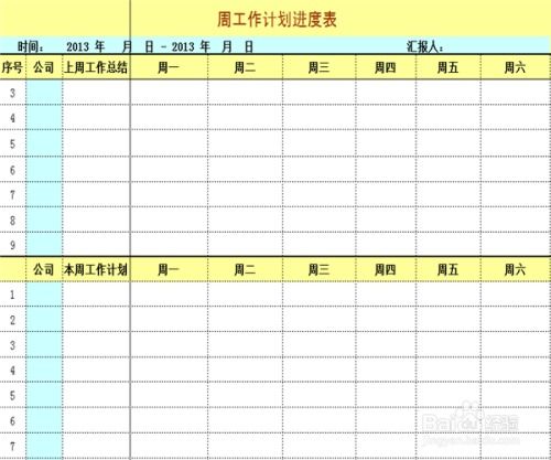 2020个人周工作计划五篇