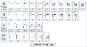 冯有几画