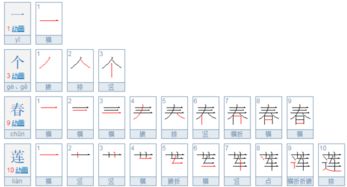 春天的春的笔顺怎么写