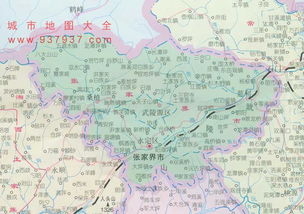 湖南张家界市地图，张家界市地图片安