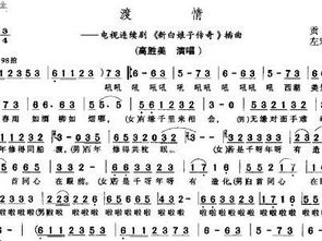 渡情简谱笛子，悠悠义渡情简谱