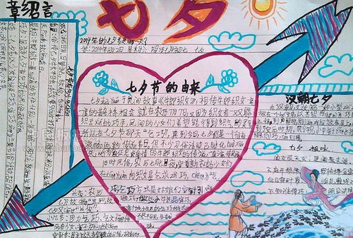 七夕节手抄报简单，七夕节手抄报简单又漂亮一等奖
