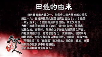 田姓是哪个姓的后代?