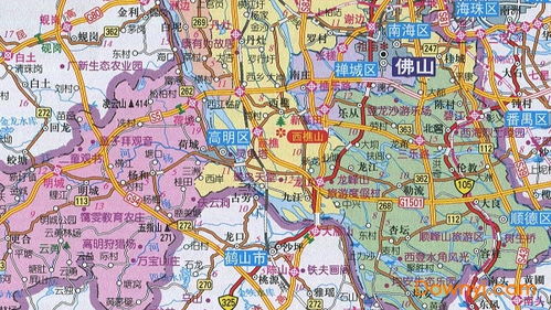 佛山五区的区域(最好有它们的地图位置)
