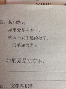 如果爱是左右手就该一只递给朝霞一只递给晚霞仿写，如果爱是左右手就一只送给