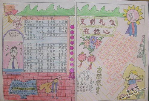 文明礼仪手抄报内容简短