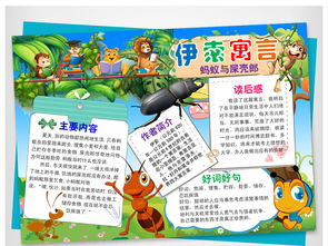 关于寓言的成语手抄报 伊索寓言手抄报