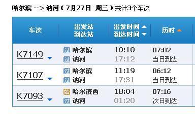 7041次列车时刻表经过