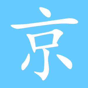 京的笔顺笔画顺序京，京的笔画顺序怎么写