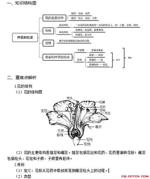 同株异花传粉、异株异花传粉、自花传粉有什么不同?