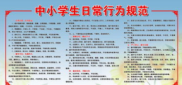 中小学生行为规范20条2019，中小学生行为规范20条简洁