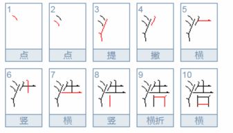 你的笔顺笔画