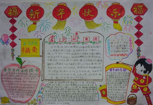 过年手抄报怎么画图片，过年手抄报怎么画?(四年级)