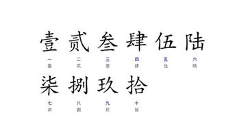 大写的一二三怎么写的?