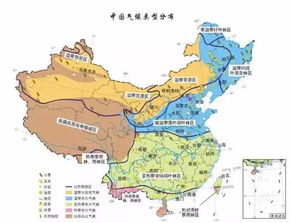中国气候类型图空白，中国气候类型图怎么画