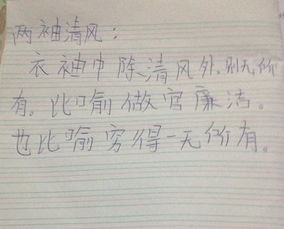 廉而洁一身正气勤而俭两袖清风的意思，站三尺讲台拂两袖清风的意思