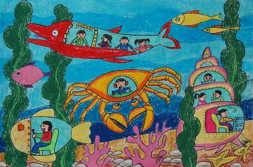 简单的科幻画的图片，简单的科幻画一年级