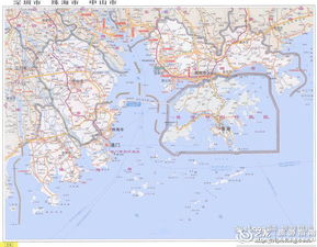 珠海地图全图可放大，珠海地图高清版大图 区域划分